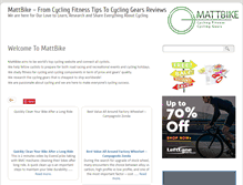 Tablet Screenshot of mattbike.com